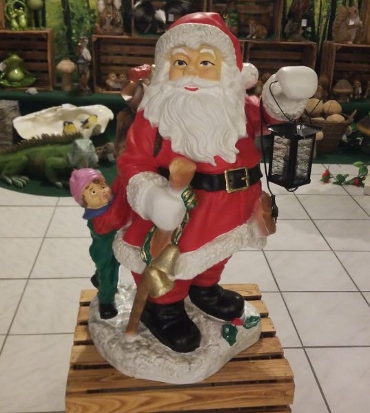 Weihnachtsmann, stehend mit Laterne *SELBSTABHOLUNG*